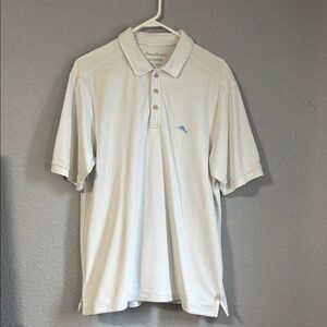 Tommy Bahama Men’s IslandZone White Polo Size L